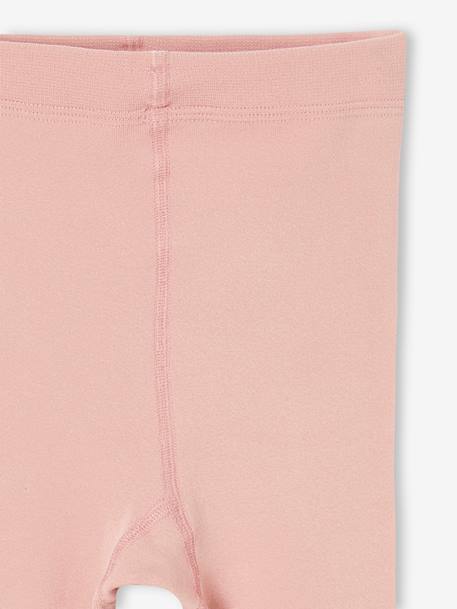 Fleece-legging voor meisjes blauw+roze (poederkleur)+zwart - vertbaudet enfant 