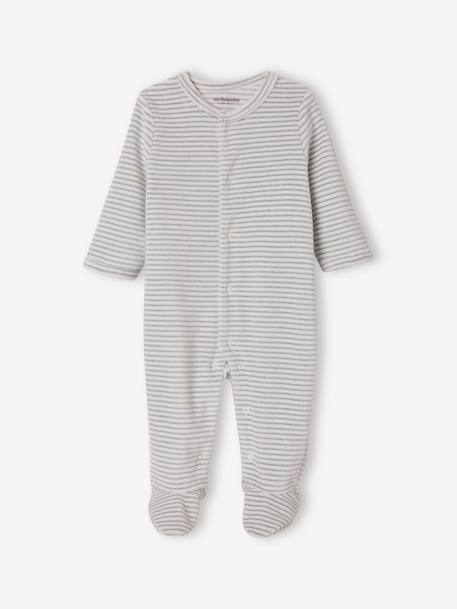 Geboorteset 6 items baby beige+grijsblauw - vertbaudet enfant 