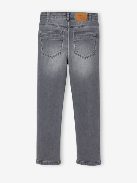 Jongensjeans met losse pasvorm en laag kruis denimgrijs+stone - vertbaudet enfant 