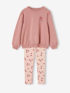 Set voor meisjes bedrukte sweater + legging  - vertbaudet enfant