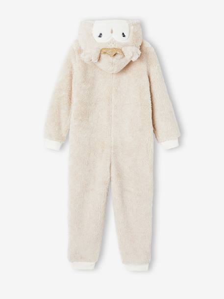 Kerstpyjamapak uil voor meisjes gemêleerd beige - vertbaudet enfant 