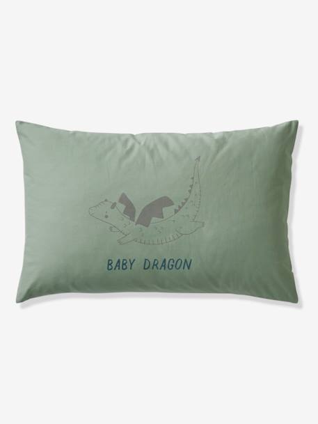 Kussensloop baby DRAGON groen - vertbaudet enfant 