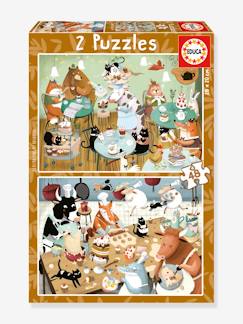 Puzzels Bosverhalen 2x48 - EDUCA BORRAS  - vertbaudet enfant