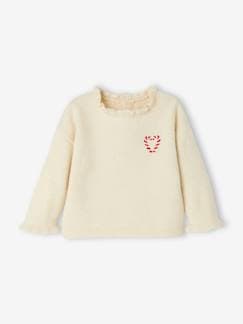 Baby-Trui, vest, sweater-Trui-Kersttrui voor baby met ruches