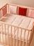 Modulaire bedbumper / veranderbare boxrand HAPPY BOHEME roze, bedrukt - vertbaudet enfant 