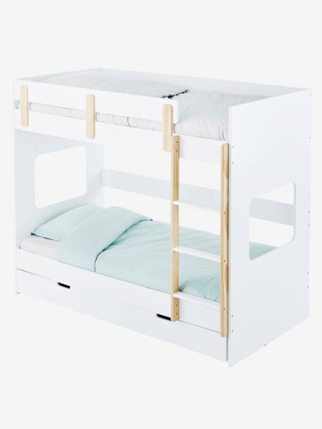 Stapelbed EVEREST XL Wit/hout - vertbaudet enfant 