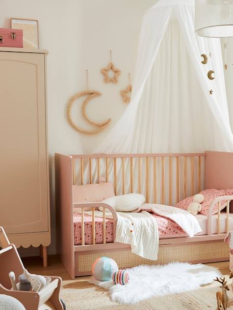 Wanddecoratie maan en sterren woleffect beige - vertbaudet enfant 