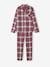 Flanellen pyjama voor volwassenen 'Happy Family' capsulecollectie rood, geruit - vertbaudet enfant 