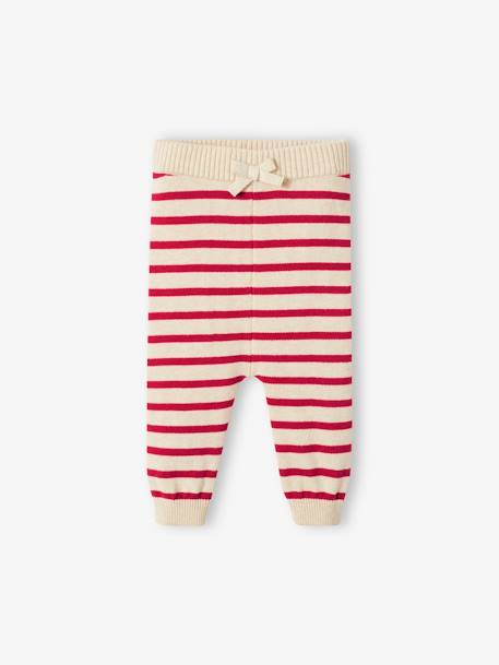 2-delige gebreide Kerst babyset gemêleerd beige - vertbaudet enfant 