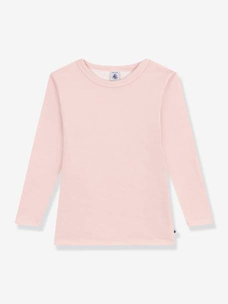 T-shirt met lange mouwen van wol en katoen PETIT BATEAU rozen - vertbaudet enfant 