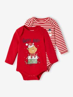 Baby-Body-Set van 2 babyrompertjes voor Kerstmis