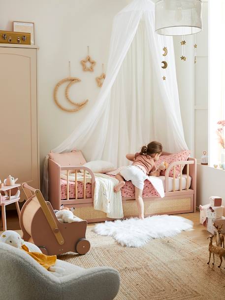 Wanddecoratie maan en sterren woleffect beige - vertbaudet enfant 