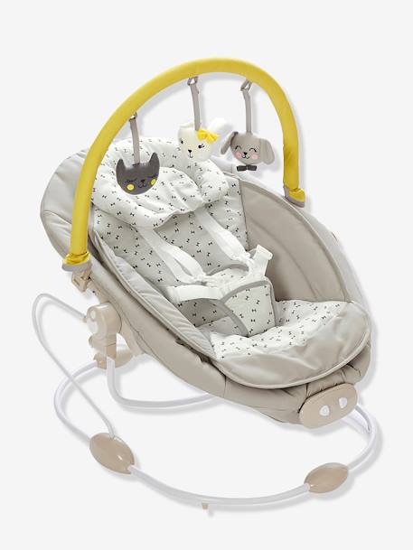 Schommelstoel met speeltjesboog Babyswing van VERTBAUDET Bedrukt grijs - vertbaudet enfant 