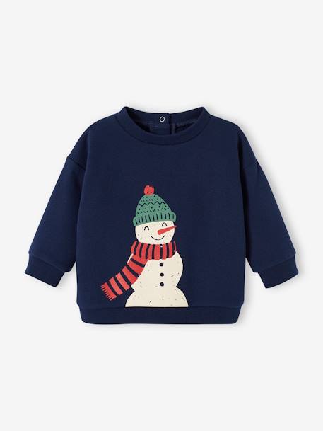 Kerstset voor baby: sweater + broek en koffer marineblauw - vertbaudet enfant 