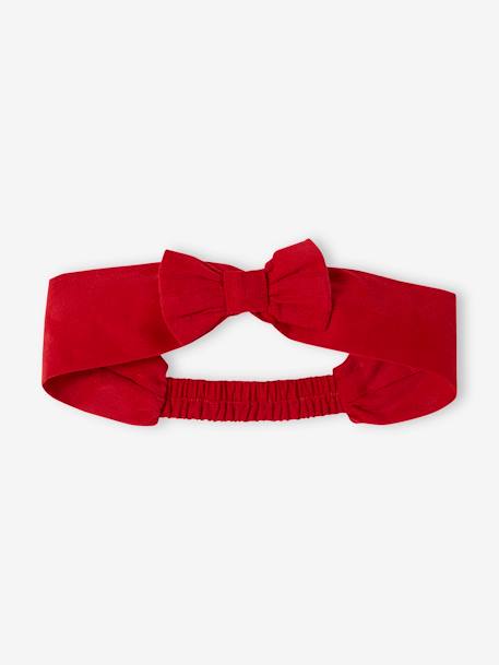 Baby kerstset: jurk, vest van imitatiebont, maillot en bijpassende hoofdband rood - vertbaudet enfant 