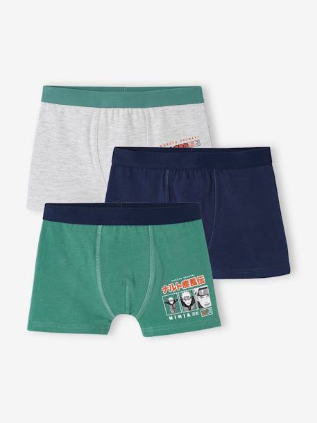 Set van 3 Naruto Uzumaki® boxershorts mintgroen - vertbaudet enfant 