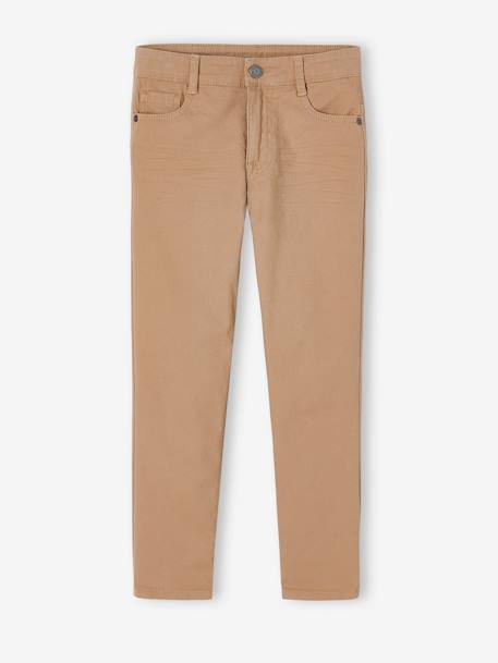 Onverwoestbare rechte broek jongen beige+BLAUW+groen - vertbaudet enfant 