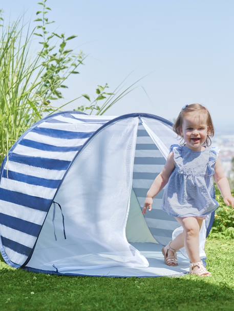 Anti-UV UPF50+ tent met muggenet Babymoov groen+MARINIERE - vertbaudet enfant 