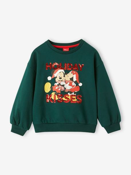 Meisjessweater Disney Mickey & Minnie® Kerst dennen - vertbaudet enfant 