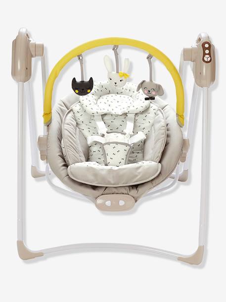 Schommelstoel met speeltjesboog Babyswing van VERTBAUDET Bedrukt grijs - vertbaudet enfant 