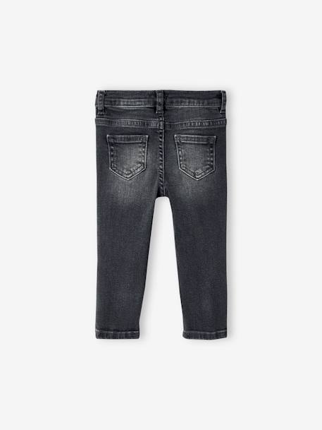 Babyjeans rechte pasvorm BASICS denimgrijs+gebleekt denim+ongewassen denim - vertbaudet enfant 