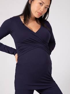 Zwangerschapskleding-Borstvoeding-Zwangerschapspyjama Flore Ls ENVIE DE FRAISE