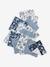 Set van 10 washandjes blauw, bedrukt+plantenprint/blauw/groen+set roze - vertbaudet enfant 