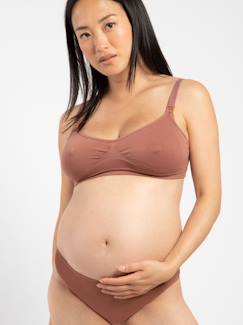 Zwangerschapskleding-Lingerie-Slip, shorty-Set van 2 eco-verantwoorde Mysoft naadloze zwangerschapsslips ENVIE DE FRAISE