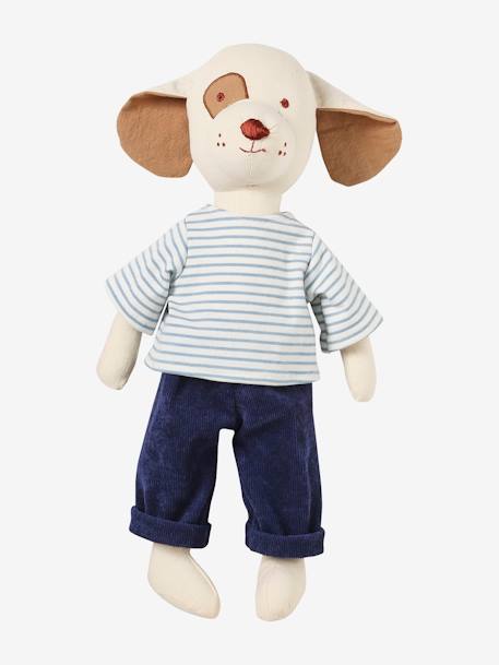 Knuffel Kleine hond blauw - vertbaudet enfant 