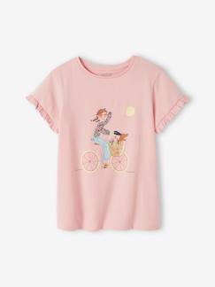 Meisje-T-shirt, souspull-T-shirt-Meisjes T-shirt "fiets"