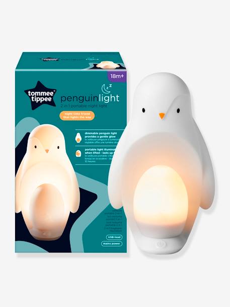 2 in 1 draagbaar nachtlampje TOMMEE TIPPEE Pinguïn wit - vertbaudet enfant 