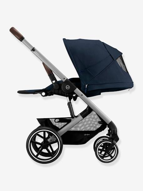 Omkeerbare kinderwagen CYBEX Gold Balios S Lux 2023 beige+blauw+donkerblauw+grijs+zwart - vertbaudet enfant 