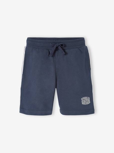 Jongenssportshort met zijbanden marineblauw - vertbaudet enfant 