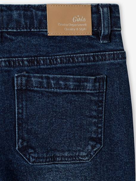 Flared meisjesjeans 7/8 jeansblauw+stone - vertbaudet enfant 