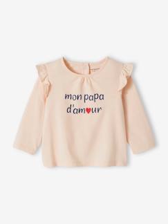 Baby-T-shirt, souspull-Babyshirt met opschrift van biologisch katoen