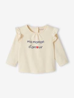 Baby-Babyshirt met opschrift van biologisch katoen
