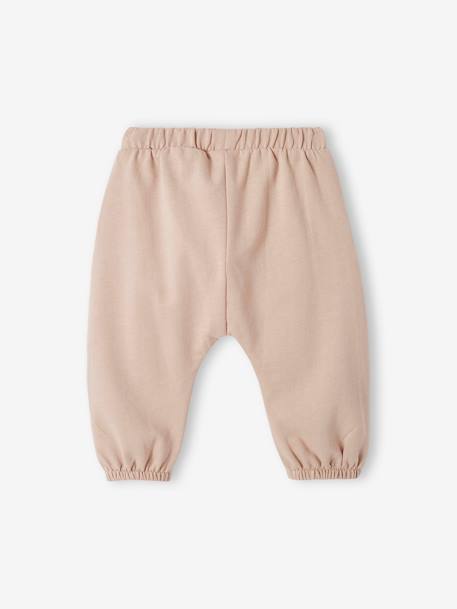 Molton babybroek beige+nachtblauw - vertbaudet enfant 