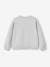 Basic meisjessweater met motief abrikoos+gemêleerd grijs - vertbaudet enfant 