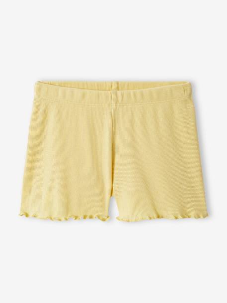 Set van 2 pyjashorts met fruit voor meisjes van ribtricot ecru - vertbaudet enfant 