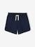 Meisjessportshort in fleece blauwgroen+koraal+marineblauw+meerkleurig - vertbaudet enfant 