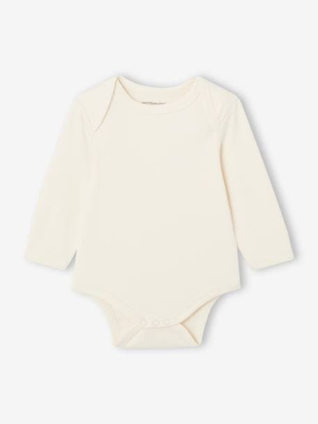 Set van 7 rompertjes met US-opening en lange mouwen voor baby BASICS meerkleurig - vertbaudet enfant 