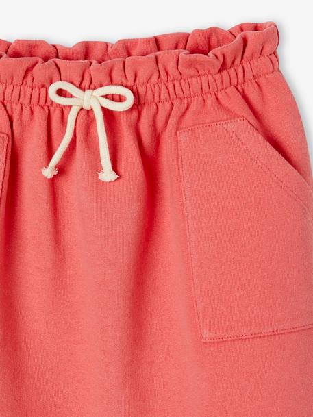 Fleece rok voor meisjes groen, gestreept+rood - vertbaudet enfant 