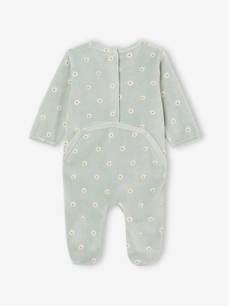 Set van 2 fluwelen pyjamapakjes lichtgeel - vertbaudet enfant 