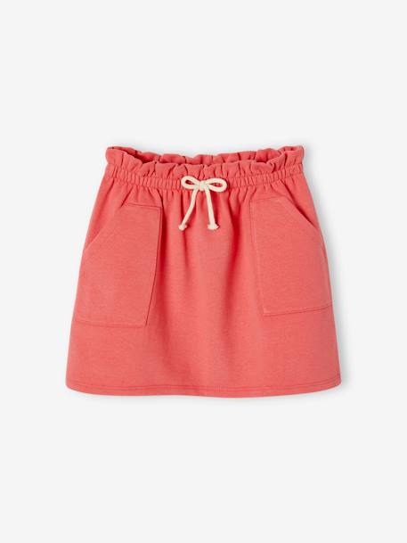 Fleece rok voor meisjes groen, gestreept+rood - vertbaudet enfant 