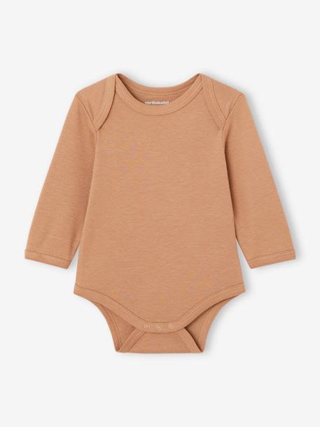 Set van 7 rompertjes met US-opening en lange mouwen voor baby BASICS meerkleurig - vertbaudet enfant 