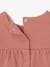 T-shirt voor baby's met motief in zwelinkt rozenhout - vertbaudet enfant 