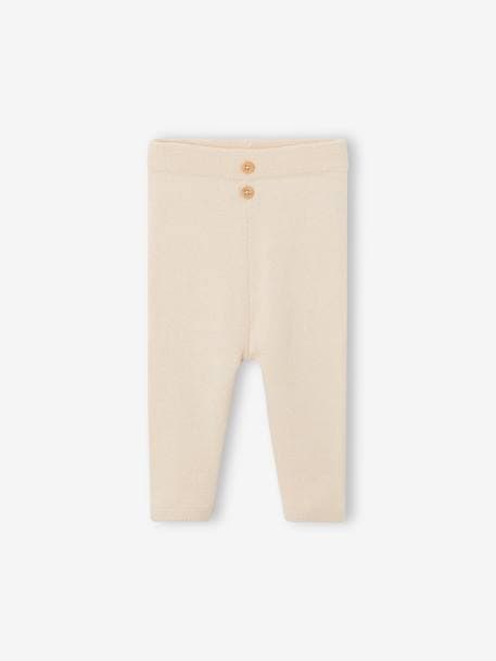 Gebreide set trui en legging voor pasgeboren baby's beige - vertbaudet enfant 