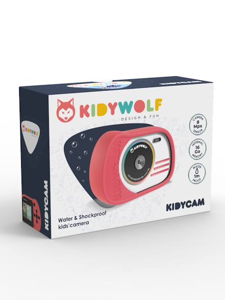 Kidycam camera - KIDYWOLF blauw+rozen+sinaasappel - vertbaudet enfant 