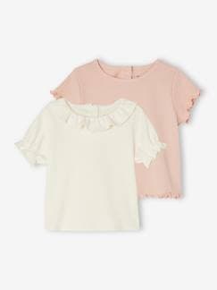 Baby-T-shirt, souspull-Set van 2 geboorte t-shirts in biologisch katoen