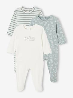 Baby-Set van 3 interlock slaappakjes BASICS